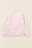 Quilted Daisy Bomber  Dusty Rose  hi-res