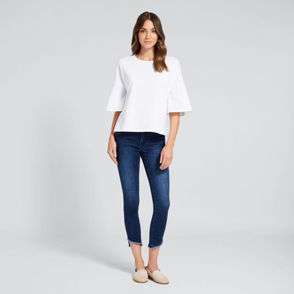 Asymmetric Hem Jean  