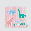 Large Dino Happy Birthday Card    hi-res