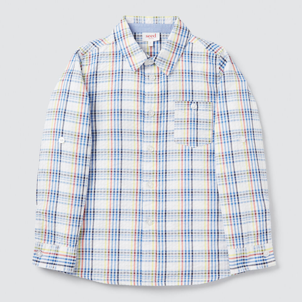 Seersucker Check Shirt  