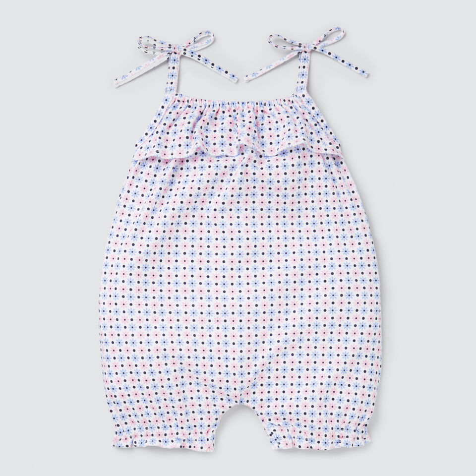 Daisy Yardage Jersey Romper  