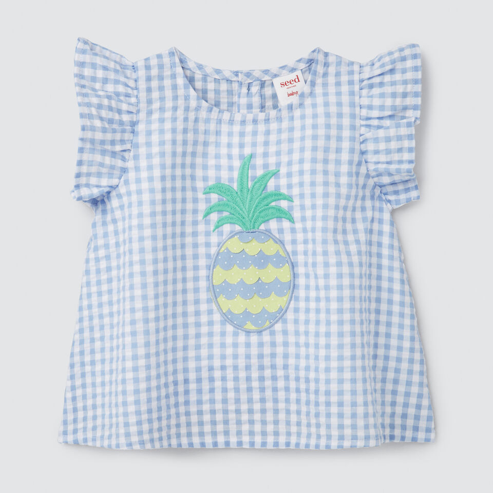 Pineapple Gingham Top  