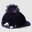 Velvet Pom Pom Cap    hi-res