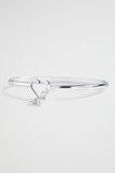 Silver Initial Bangle  R  hi-res