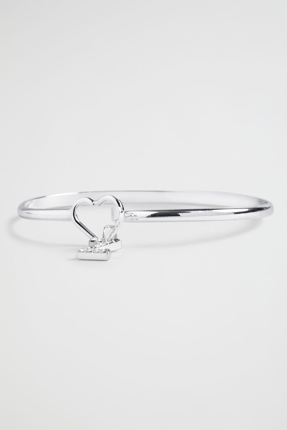 Silver Initial Bangle  Z