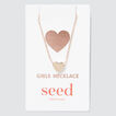 Rose Gold Heart Necklace    hi-res