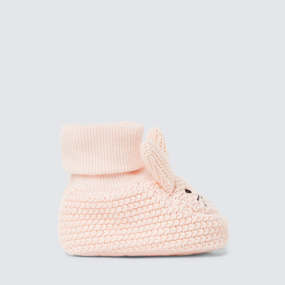 Apricot Bunny Booties  