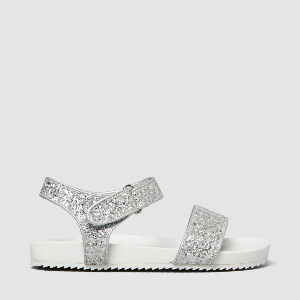 Glitter Strap Rubber Sandal  