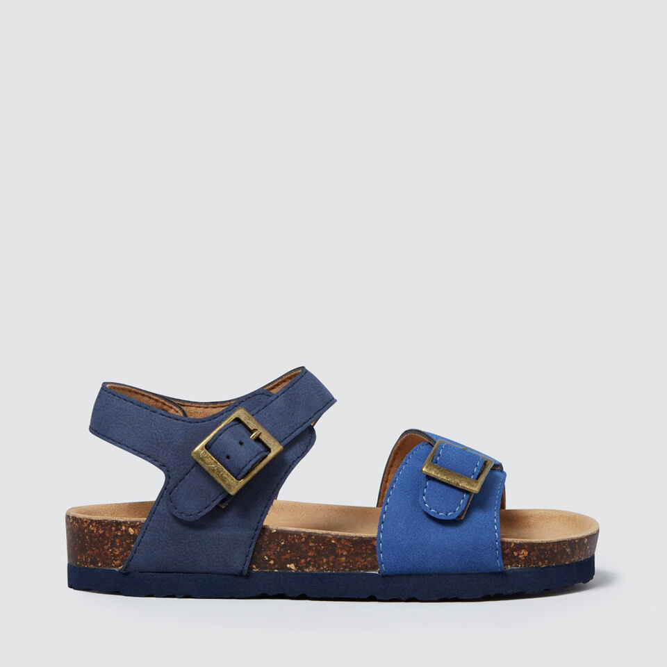 Colour Block Buckle Sandal  