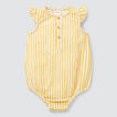 Woven Stripe Frill Onesie    hi-res