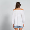 Shirred 3/4 Sleeve Blouse    hi-res