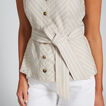 Linen Stripe Top    hi-res