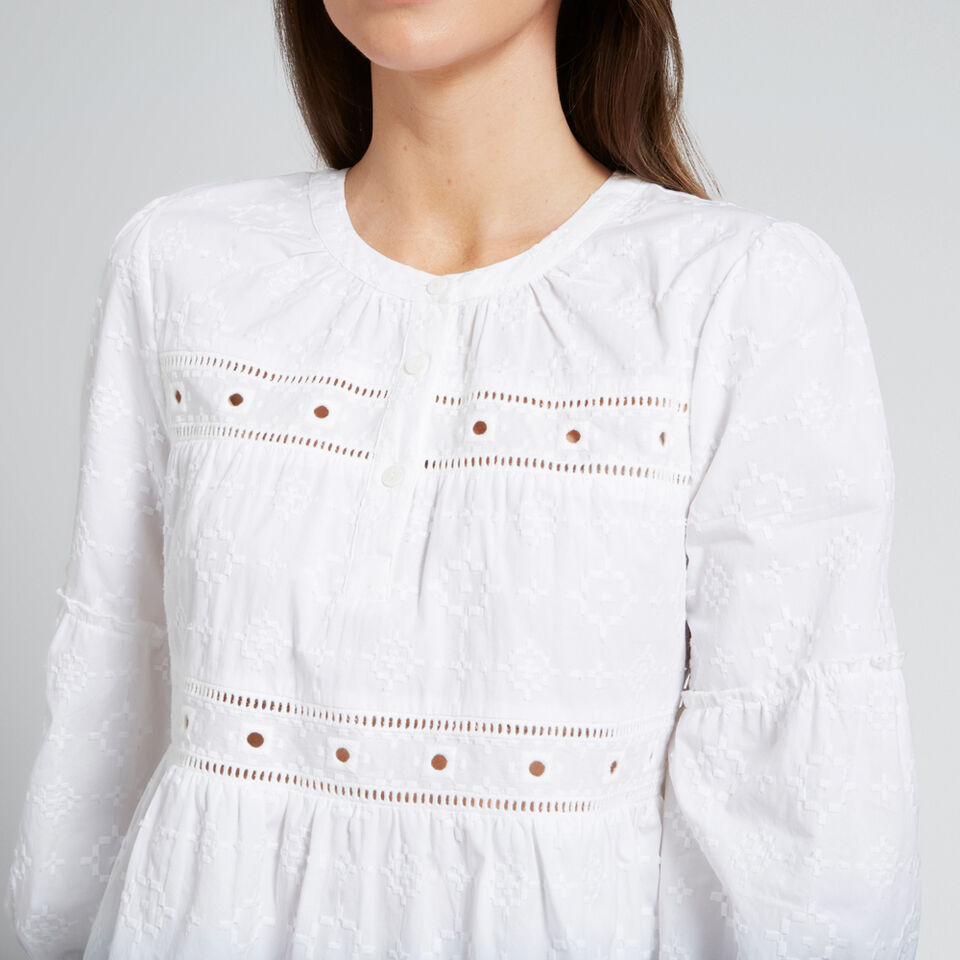 Geo Embroidered Top  