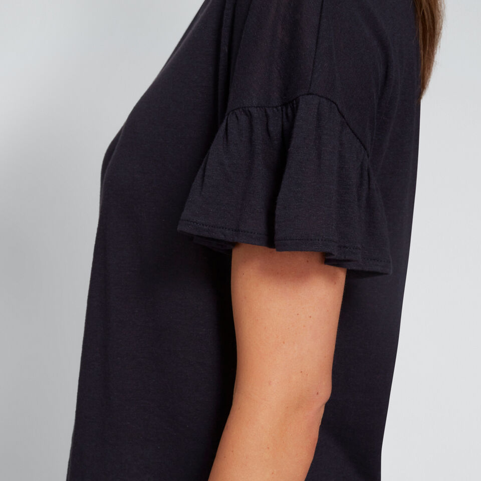 Slouchy Frill Tee  