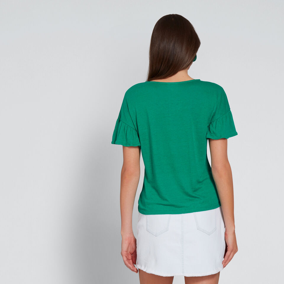 Slouchy Frill Tee  