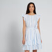 Ruffle Hem Stripe Dress    hi-res