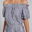 Striped Metallic Dress    hi-res