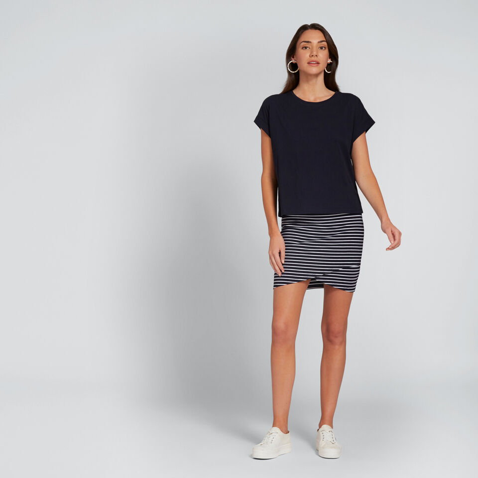 Cross-Over Jersey Skirt  
