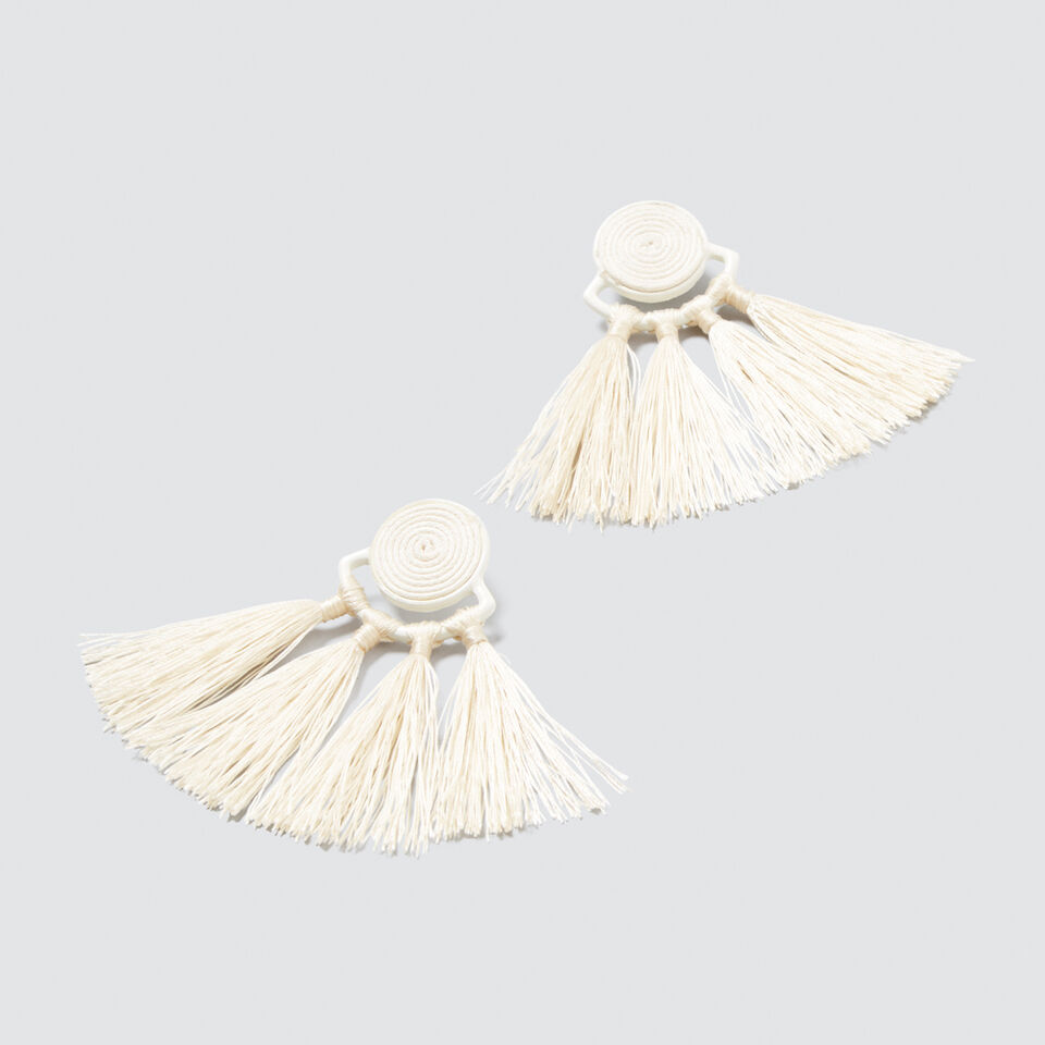 Tonal Tassel Earrings  4