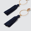 Circle Tassle Earrings    hi-res