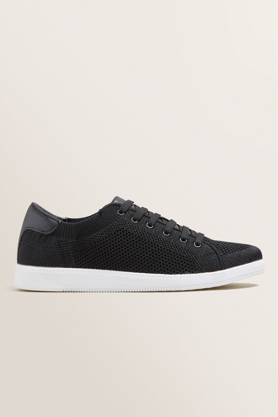 Sarah Knit Sneaker  Black Sparkle