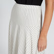 Striped Asymmetric Skirt    hi-res