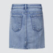 Distressed Denim Skirt    hi-res