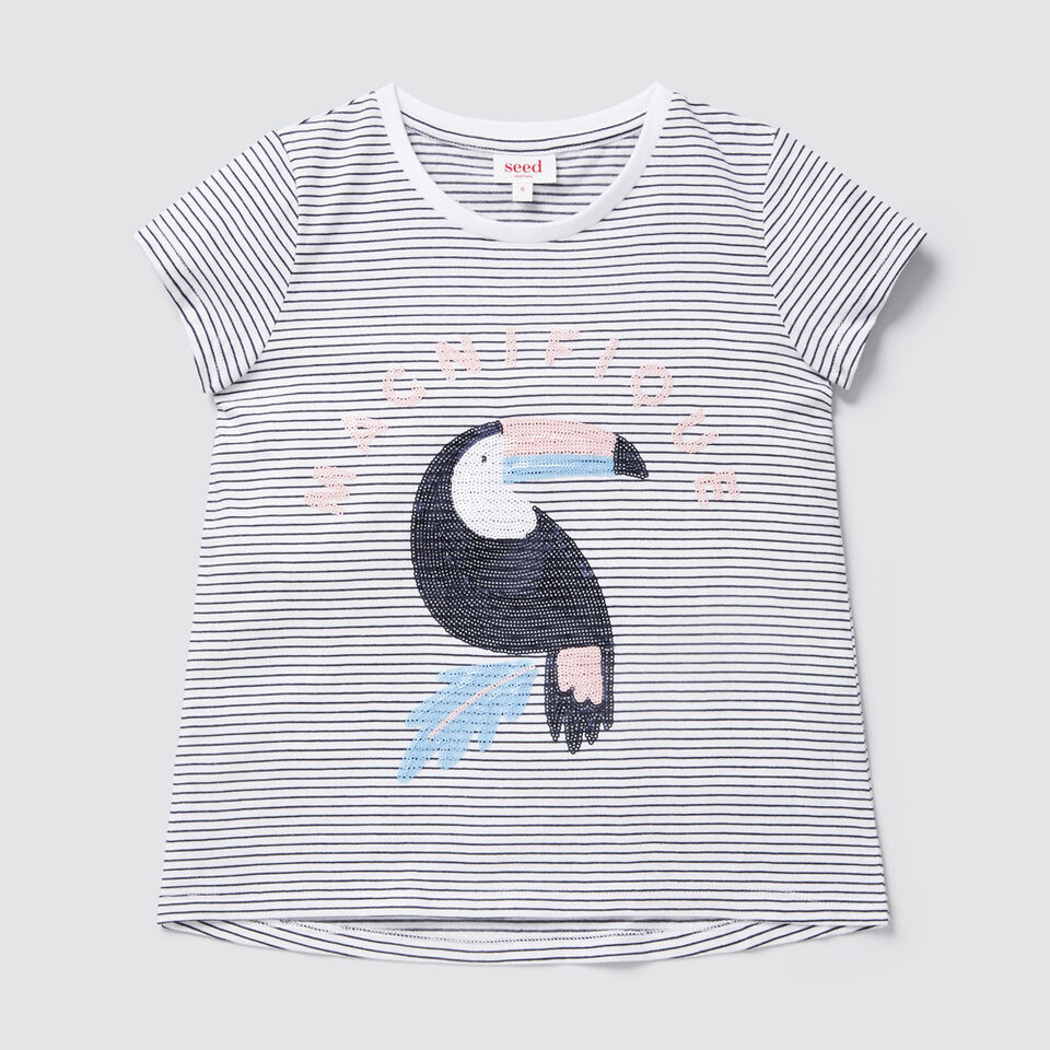 Toucan Sequin Tee  