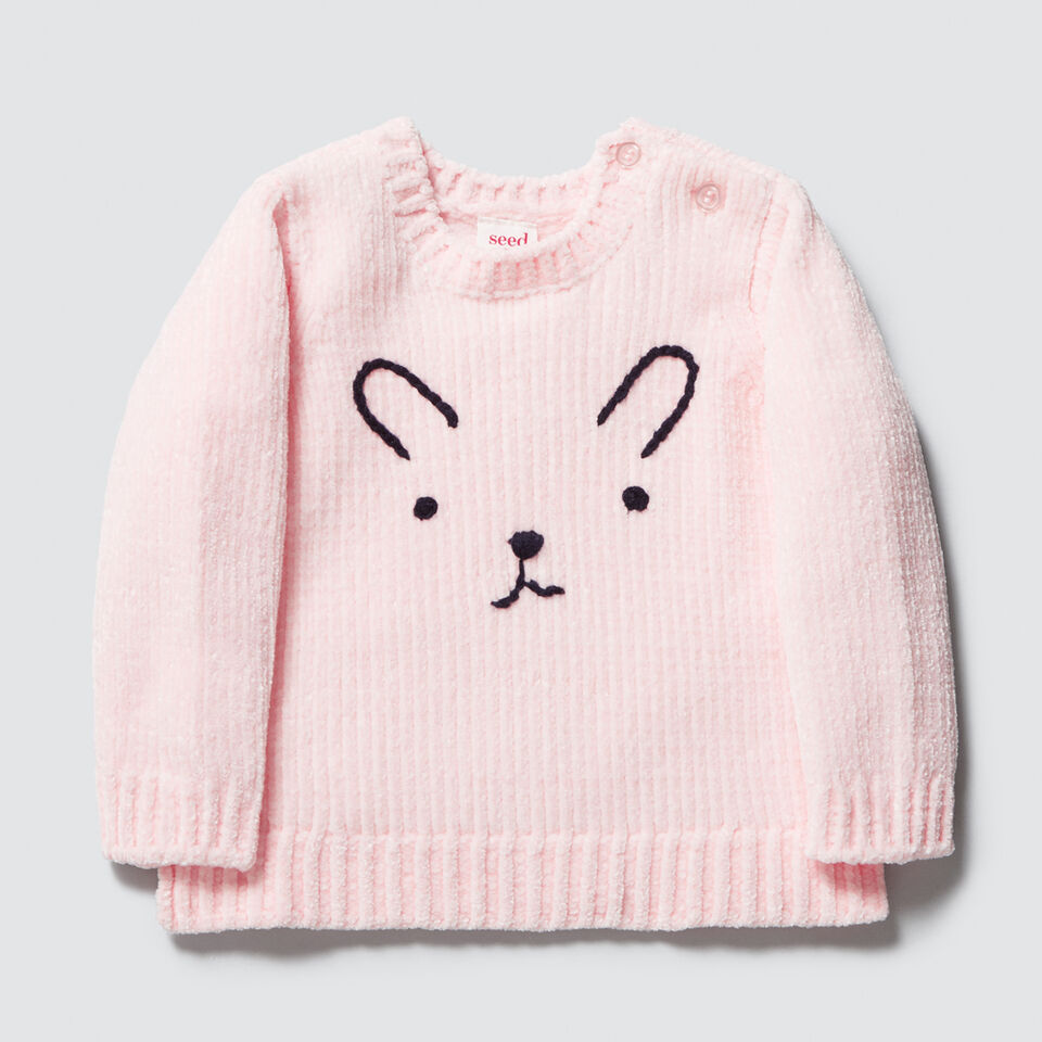 Chenille Bunny Sweater  