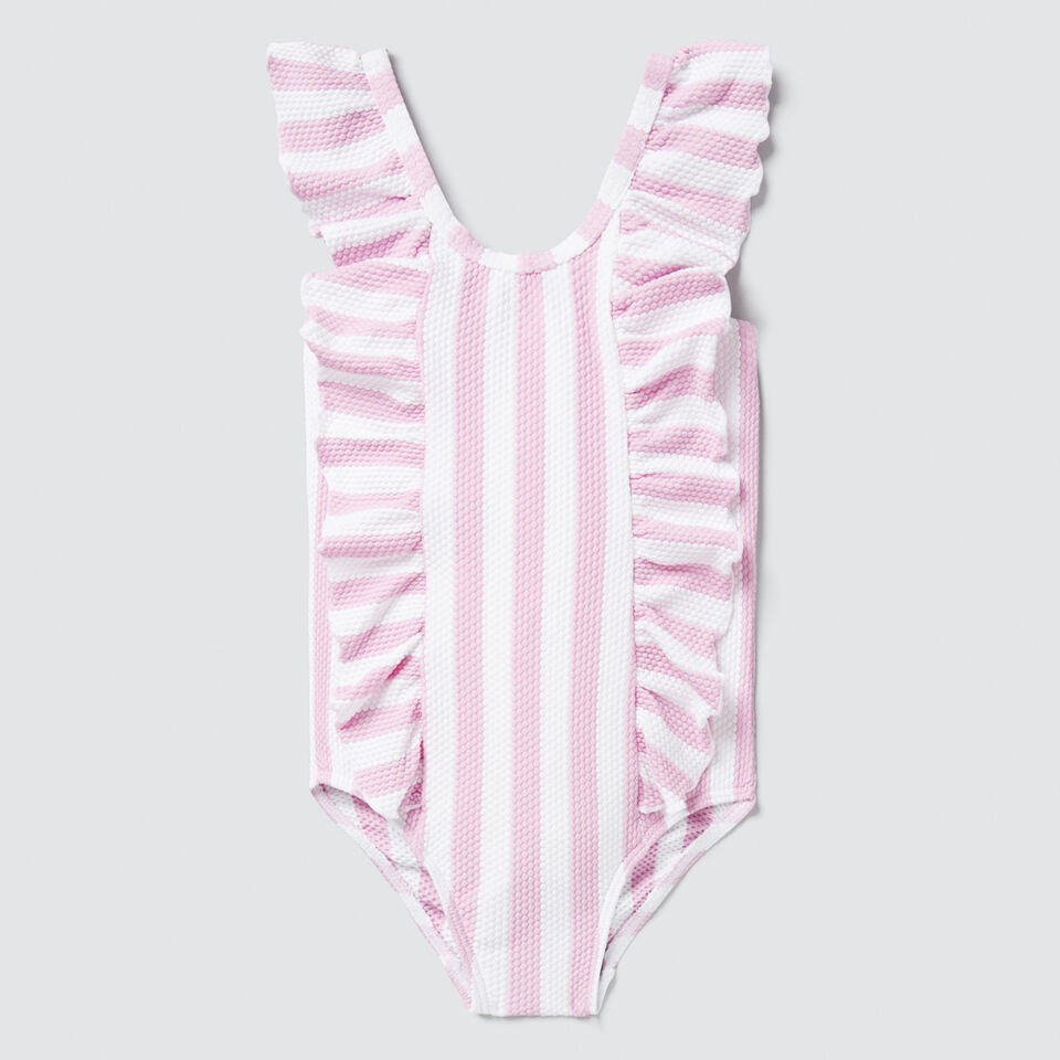 Stripe Bow Bather  