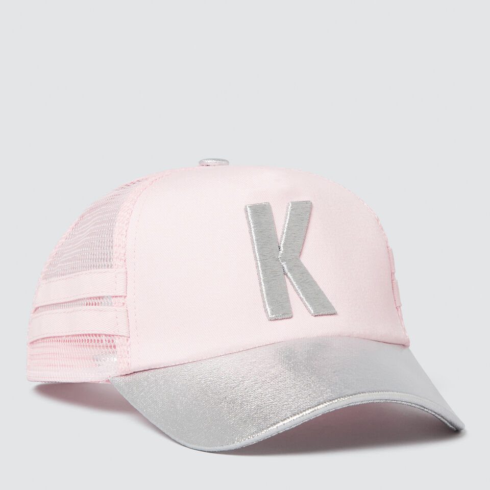 Girls' Initial Mesh Cap  