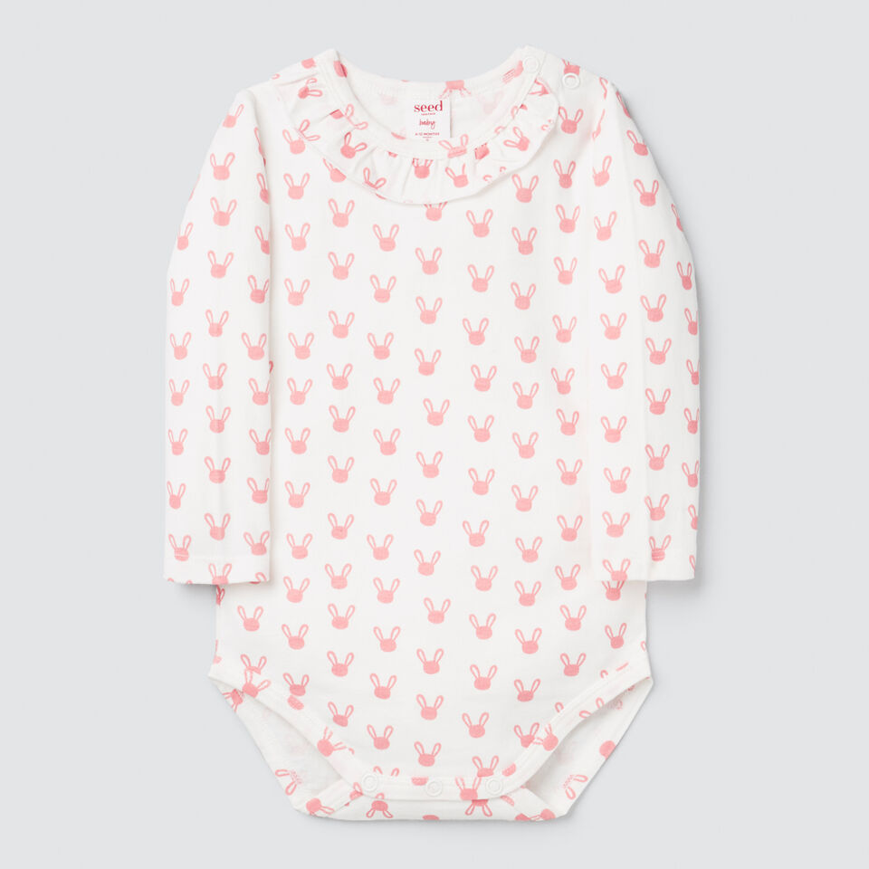 Bunny Yardage Frill Bodysuit  