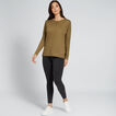 Side Split Linen Top    hi-res