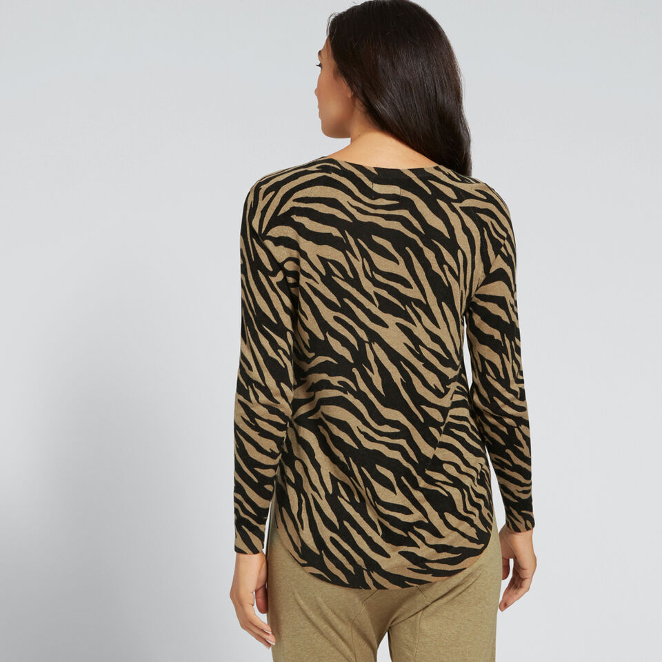 Raglan Zebra Sweater  