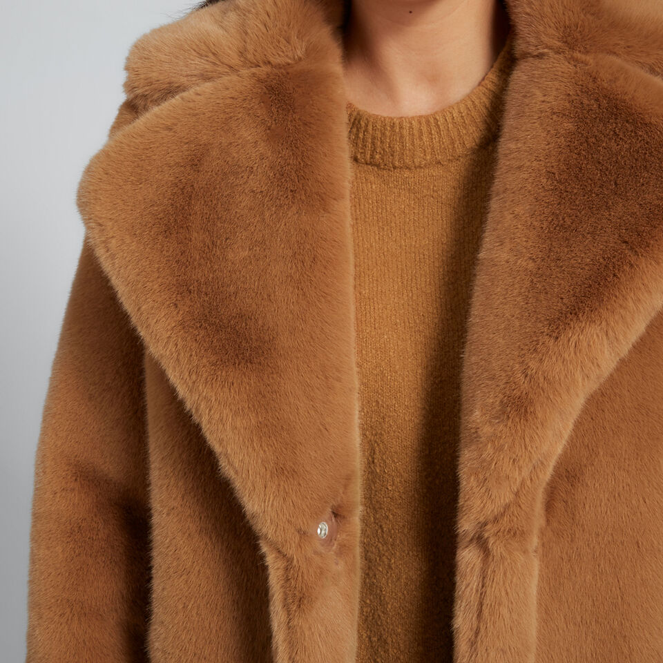 Boxy Fur Coat  