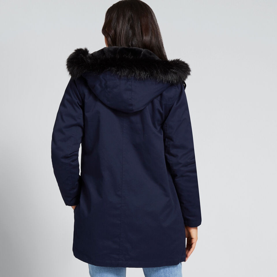 Faux Fur Lined Anorak  