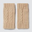 Cable Fingerless Gloves    hi-res
