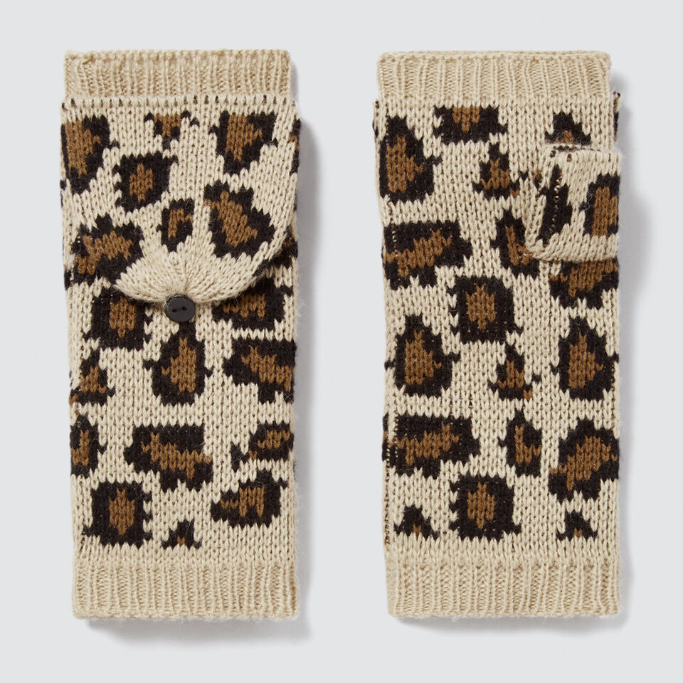 Ocelot Knit Mittens  