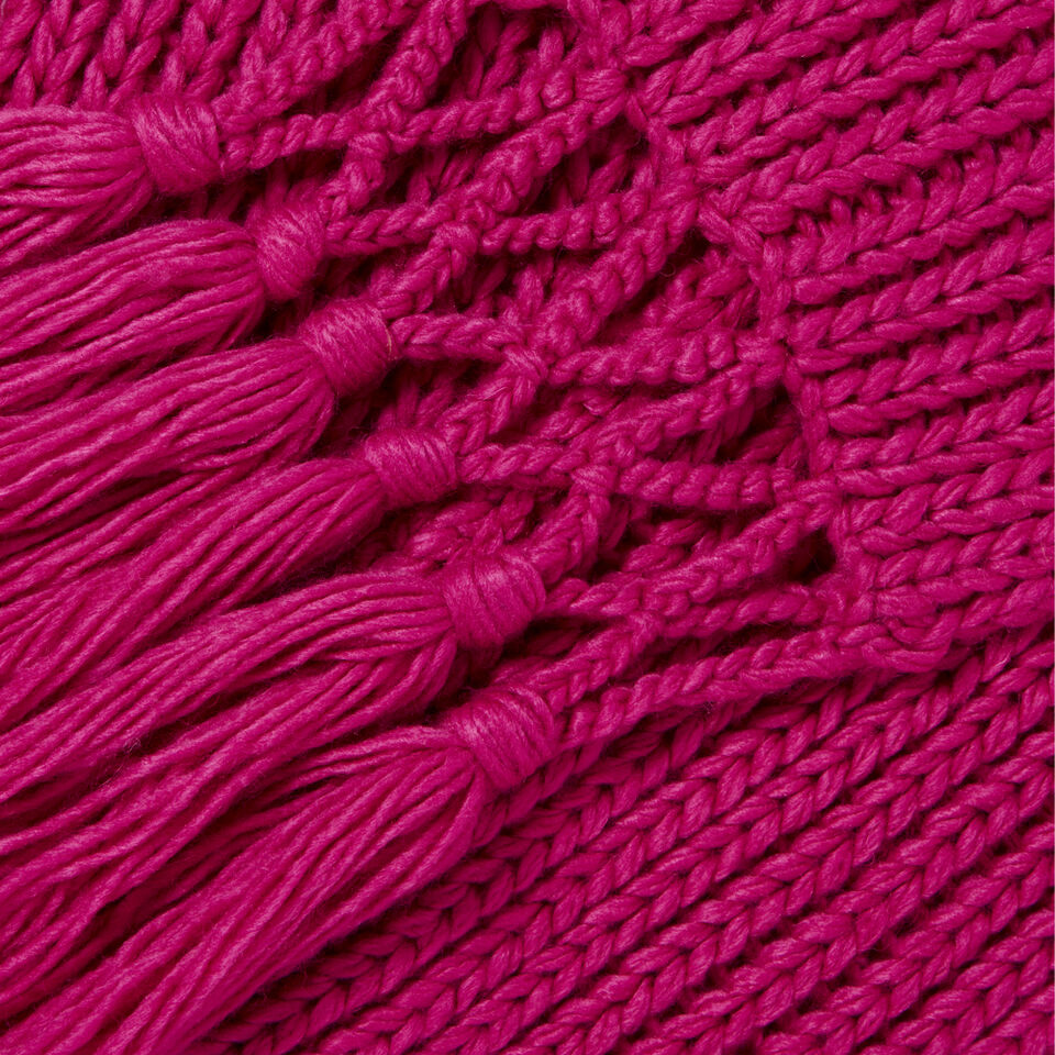 Tassel Knit Scarf  