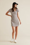 Square Neck Rib Dress    hi-res