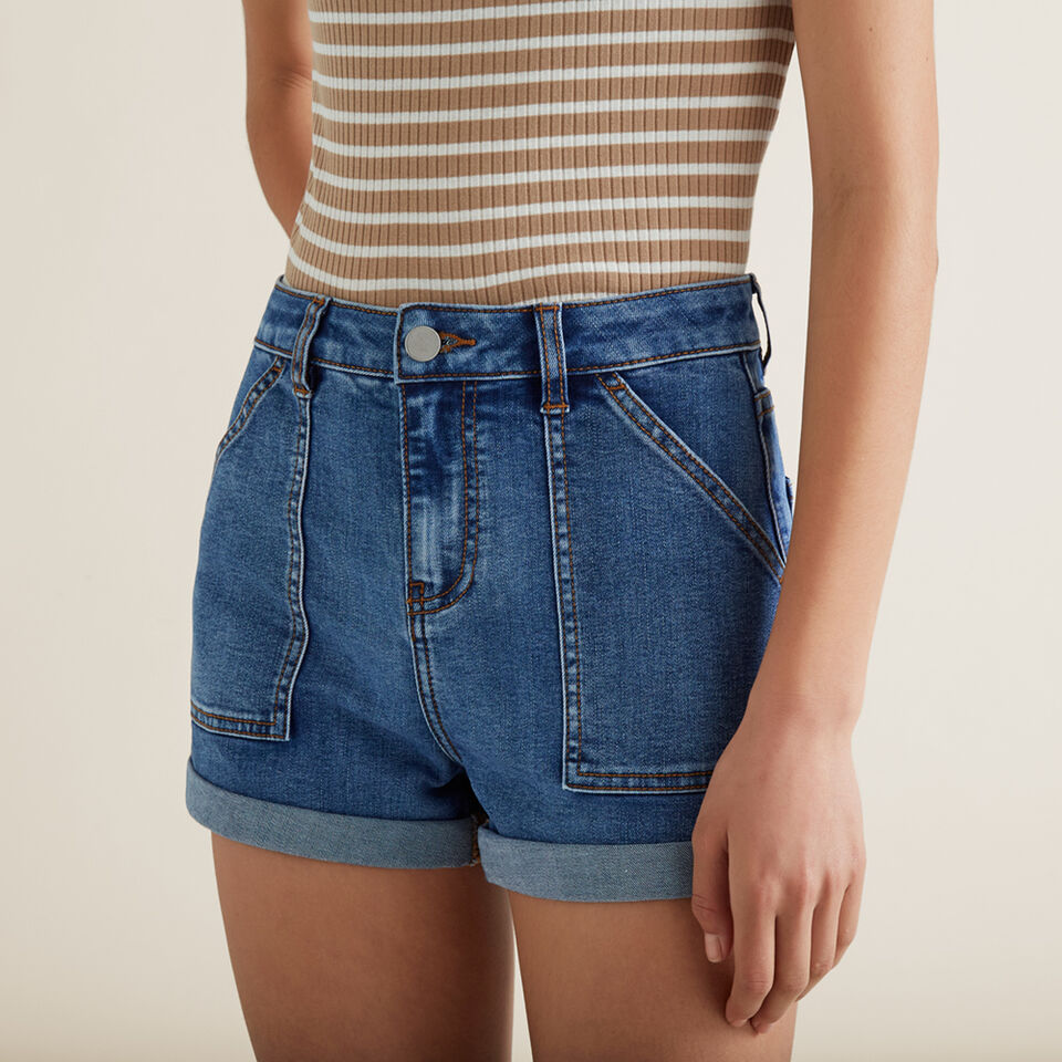 Utility Denim Short  