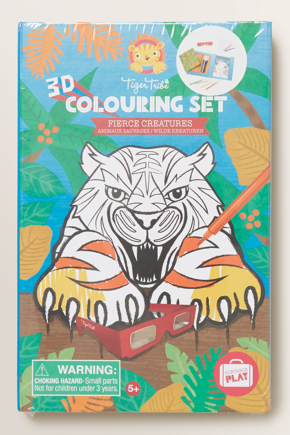 3D Colouring Set Fierce Animals  