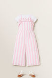 Stripe Linen Jumpsuit    hi-res