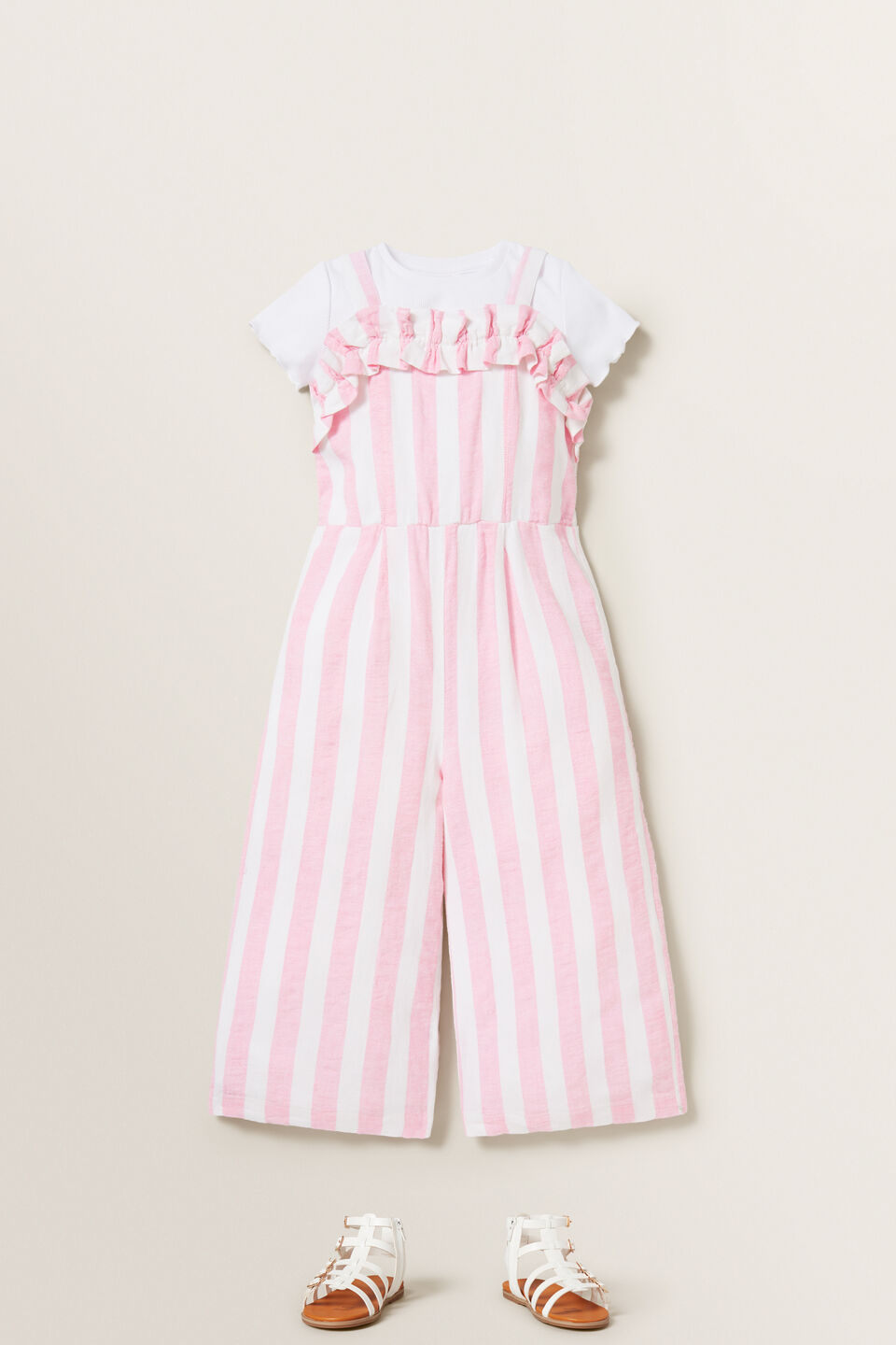 Stripe Linen Jumpsuit  