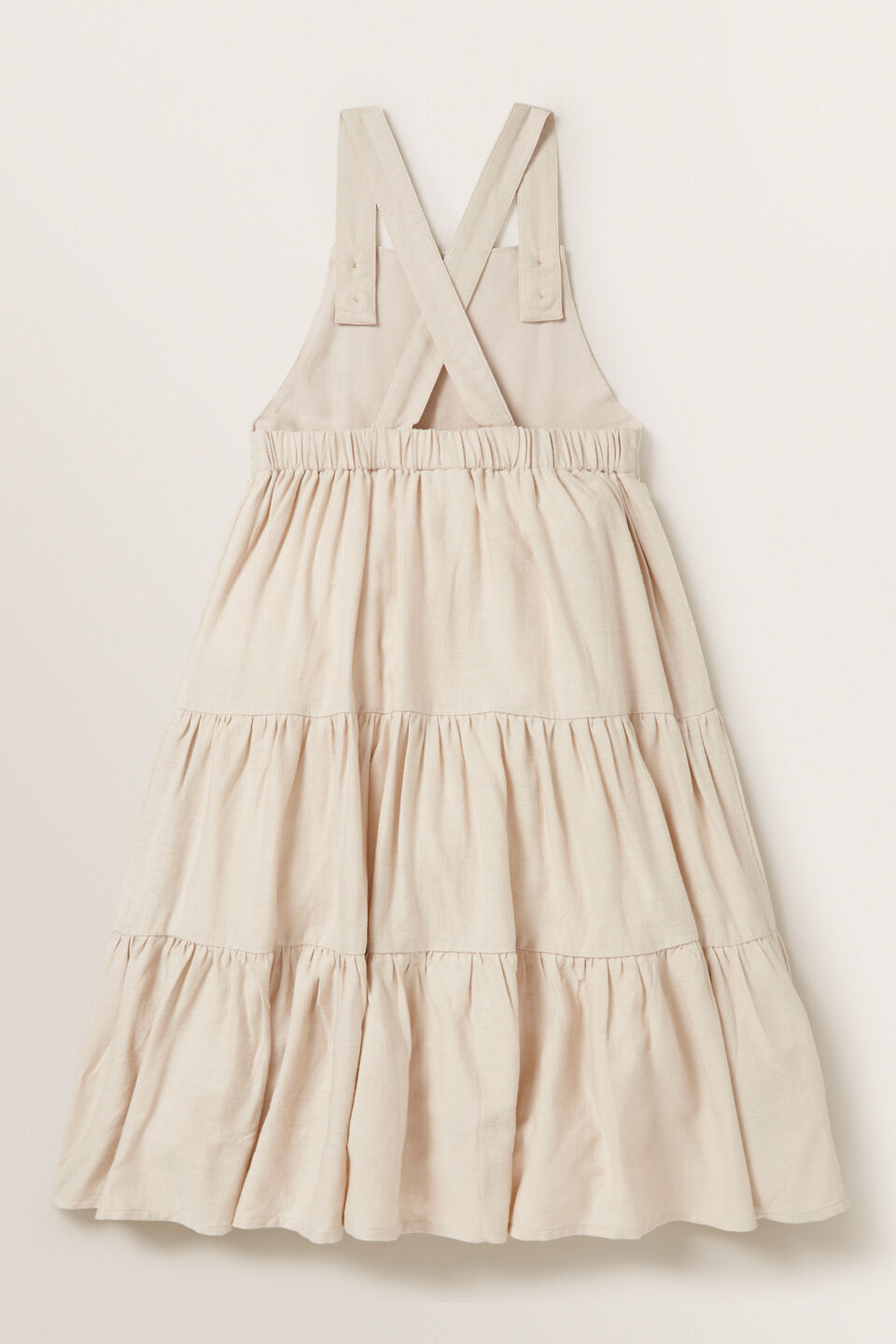 Tiered Linen Pinafore  