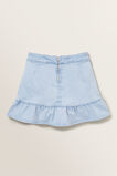 Denim Asymmetric Skirt    hi-res