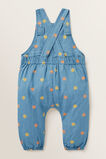 Print Chambray Dungaree    hi-res