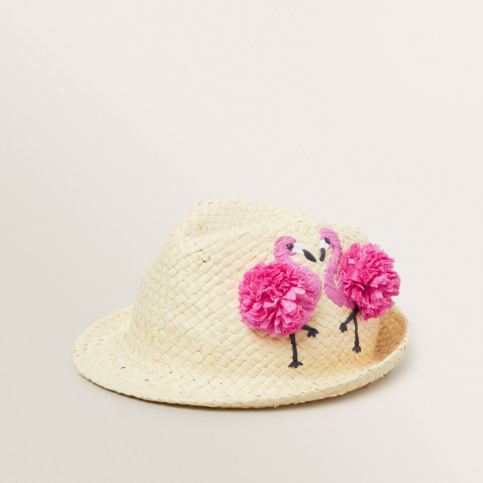 Pom Pom Flamingo Fedora  2