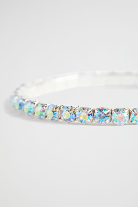 Diamante Stretch Bracelet  Iridescent  hi-res