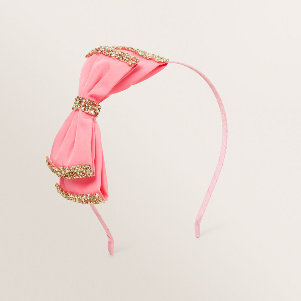 Pink Bow Headband  